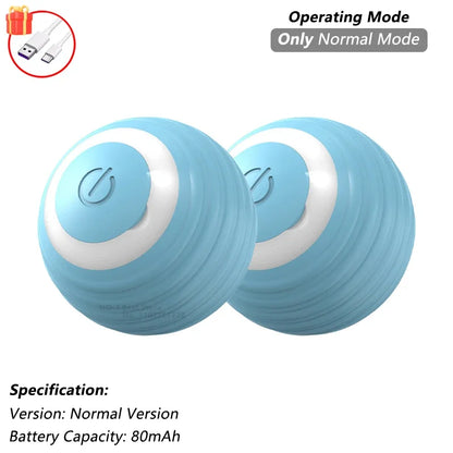 SmartPaw™ Interactive Rolling Cat Ball with Tail – Rechargeable Automatic Pet Toy
